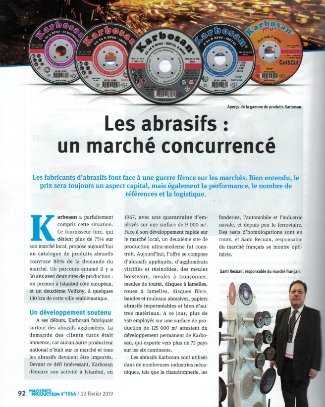 Les abrasifs : un marché concurrencé